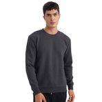 DeFacto Regular Fit Bisiklet Yaka Jakarlı Sweatshirt, S, 3190238, Antrasit, erkek
