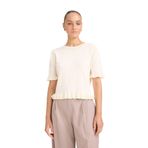 DeFacto Regular Fit Bisiklet Yaka Kazak, L, G0186AX25AU, Ekru-ER105, Kadın
