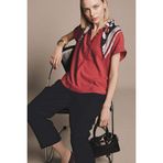 DeFacto Regular Fit Bisiklet Yaka Kısa Kollu Bluz, 3XL, H0240AX26SP, Kırmızı-RD256, Kadın