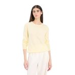 DeFacto Regular Fit Bisiklet Yaka Triko Kazak, L, F7091AZ25WN, Sarı-YL464, Kadın