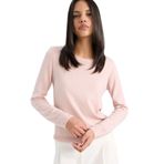 DeFacto Regular Fit Bisiklet Yaka Triko Kazak, M, F7091AZ25WN, Pembe-PN638, Kadın