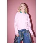 DeFacto Regular Fit Bisiklet Yaka Triko Kazak, S, G9736AX26SP, Pembe-PN473, Kadın