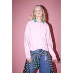 DeFacto Regular Fit Bisiklet Yaka Triko Kazak, S, G9736AX26SP, Pembe-PN473, Kadın