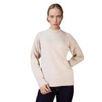 DeFacto Regular Fit Bisiklet Yaka Triko Kazak, XL, F4082AX25WN, Ekru-ER105, Kadın