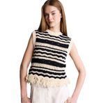DeFacto Regular Fit Bisiklet Yaka Triko Süveter, S, H6569AX26SP, Ekru-ER105, Kadın