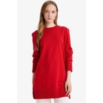 Defacto Regular Fit Bisiklet Yaka Tunik H3431az25wnrd59 Kırmızı
