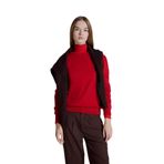 DeFacto Regular Fit Bisiklet Yaka Yün Kazak, M, G1385AX, RED, Kadın