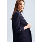 Defacto Regular Fit Blazer Ceket, 34, C3215AX25SP, Lacivert, Kadın