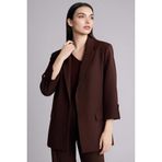 DeFacto Regular Fit Blazer Ceket Kahve, 36, G7818AX26SP, Kahve-BN324, Kadın