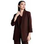 DeFacto Regular Fit Blazer Ceket Kahve, 46, G7818AX26SP, Kahve-BN324, Kadın