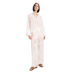 DeFacto Regular Fit Brode Plaj Pantolonu Beyaz, XL, E4711AX25SM, Beyaz-WT16, Kadın