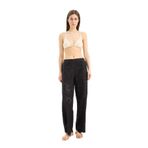 DeFacto Regular Fit Brode Plaj Pantolonu, M, E4711AX25SM, Siyah-BK27, Kadın