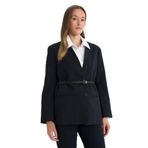 DeFacto Regular Fit Ceket Yaka Blazer Ceket Lacivert, 38, F6104AX25AU, Lacivert-NV243, Kadın