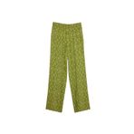 DeFacto Regular Fit Desenli Beli Lastikli Düz Paça Pantolon, 46, D8844AX25SP, Yeşil-GN698, Kadın