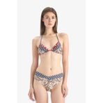DeFacto Regular Fit Desenli Bikini Altı, L, E4891AX25SM, Lacivert-NV247, Kadın