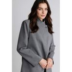 DeFacto Regular Fit Dik Yaka Blazer Ceket, XL, H2399AX26SP, Antrasit, Kadın