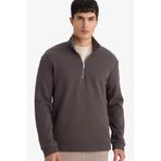 DeFacto Regular Fit Dik Yaka Sweatshirt, M, F9855AX26SP, Antrasit-AR212, erkek