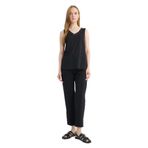 DeFacto Regular Fit Düz Paça Aerobin Pantolon, 42, F1974AX25AU, Siyah-BK81, Kadın