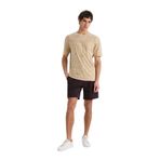 DeFacto Regular Fit Düz Paça Beli Bağcıklı Cepli Basic Düz Şort, S, B8672AX25SP, Kahve-BN337, Erkek