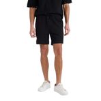 DeFacto Regular Fit Düz Paça Şort, XS, D9769AX25SM, Siyah-BK81, Erkek