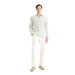 DeFacto Regular Fit Düz Paça Viskon Pantolon Bej W36 x L32