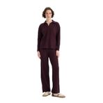 DeFacto Regular Fit Fitilli Kaşkorse Kışlık Pantolon Normal Bel Bordo, S, B2405AX25SP, Bordo-BR115, Kadın