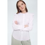 DeFacto Regular Fit Geniş Yakalı Poplin Uzun Kollu Tesettür Gömlek Tunik F2731AX25SMWT34