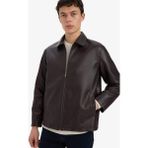 DeFacto Regular Fit Gömlek Yaka Fermuarlı Cepli İç Cepli Mevsimlik Baharlık Suni Deri Ceket Mont E8888AX25AU - Kahve-BN339 - 2XL