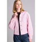 DeFacto Regular Fıt Gömlek Yaka Gabardin Pembe Ceket H5733AX26SM