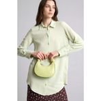 DeFacto Regular Fit Gömlek Yaka Uzun Kollu Tunik, L, Z3538AZ26SP, Yeşil, Kadın