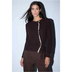 Defacto Regular Fit Hırka, M, G9989AX26SP, Kahve, Kadın