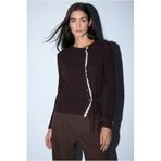Defacto Regular Fit Hırka, Xl, G9989AX26SP, Kahve, Kadın