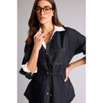 DeFacto Regular Fit Jean Gömlek Mavi, M, H1683AX26SM, Mavi-NM82, Kadın