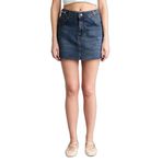 DeFacto Regular Fit Jean Mini Etek, 32, H3226AX26SM, Mavi-NM28, Kadın