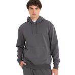 DeFacto Regular Fit Kapüşonlu İçi Yumuşak Tüylü Kanguru Cepli Basic Düz Sweatshirt, L, X8283AZ, ANTHRA, erkek
