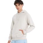 DeFacto Regular Fit Kapüşonlu Kanguru Cepli İçi Yumuşak Tüylü Basic Düz Sweatshirt, L, X8283AZ24AU, Bej-BG766, erkek