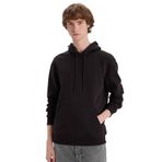 DeFacto Regular Fit Kapüşonlu Kanguru Cepli İçi Yumuşak Tüylü Basic Düz Sweatshirt, M, X8283AZ24AU, Kahve-BN337, erkek