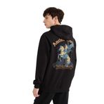 DeFacto Regular Fit Kapüşonlu Sırt Baskılı Sweatshirt Siyah S