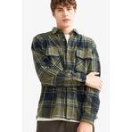 Defacto Regular Fit Kareli Polar Uzun Kollu Gömlek F0104ax25wnkh444 Haki-kh444