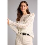 DeFacto Regular Fit Kayık Yaka Triko Kazak, M, F7079AX26SP, Ekru, Kadın