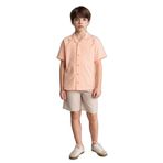 DeFacto Regular Fit Keten Karışımlı Erkek Çocuk Şort, 13/14 Yaş (164cm), H3488A826HS, Bej, Erkek Çocuk
