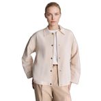 DeFacto Regular Fit Keten Karışımlı Gömlek Bej, L, H1441AX26SM, Bej-BG750, Kadın