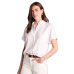 DeFacto Regular Fit Kısa Kollu Gömlek, XS, H1482AX26SP, Beyaz-WT34, Kadın