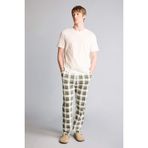 DeFacto Regular Fit Kısa Kollu Pijama Takımı, L, H1114AX26SP, Beyaz-WT34, erkek