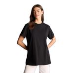 DeFacto Regular Fit Kısa Kollu Tişört Tunik, XXL, F9798AX26SP, Siyah, Kadın