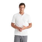 DeFacto Regular Fit Kısa Kollu Triko Polo Tişört Ekru XL