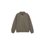 DeFacto Regular Fit Kolej Yaka Bomber Kaşe Mont, 3XL, Regular Fit Kolej Yaka Bomber Kaşe Mont, Kahve-BN84, Erkek