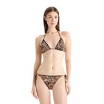 DeFacto Regular Fit Leopar Desenli Bikini Alt, S, E3898AX25SM, Siyah-BK81, Kadın