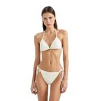 DeFacto Regular Fit Nakışlı Brode Bikini Altı, XL, B6895AX24SM, Beyaz-WT16, Kadın