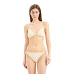 DeFacto Regular Fit Nakışlı Brode Bikini Altı, XL, B6895AX25SM, Ekru-ER103, Kadın